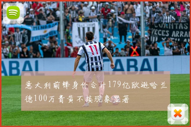 意大利前锋身价合计179亿欧逊哈兰德100万青黄不接现象显著